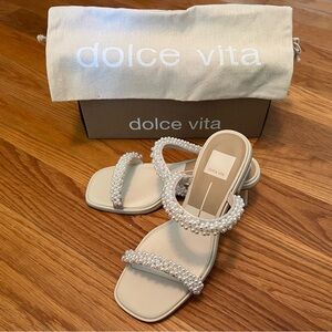 Dolce Vita River Pearl Heels, Vanilla Pearl